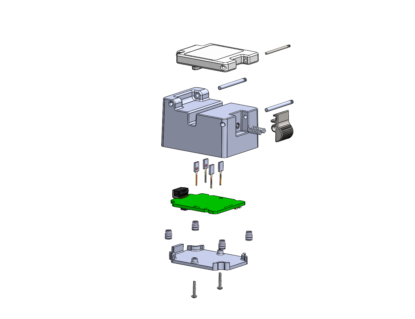 Bubble housing assembly layout